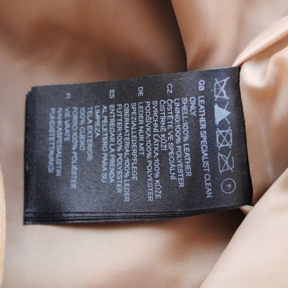 H&M Tan Suede Leather Flared Mini Skirt Size 2 - Picture 5 of 5